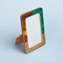 G Decor Malachtite Green, Brown And Gold Photo Frame, thumbnail 4 of 4