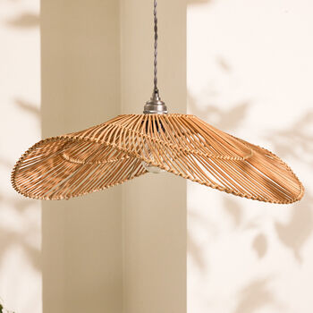 Rattan Curved Easy Fit Ceiling Shade, 2 of 4
