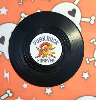 Custom Set Of Two Vinyl Record Drinks Coasters, 11 of 12