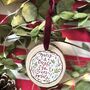 Personalised Christmas Family Bauble, thumbnail 1 of 4