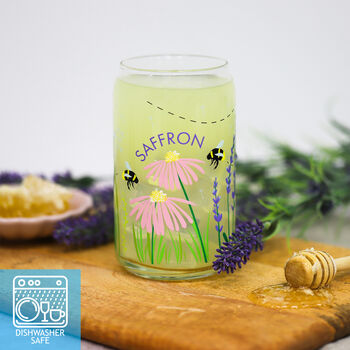 Personalised Meadow Name Printed Can Glass, 2 of 8