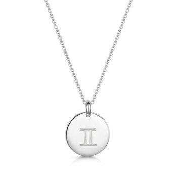 Personalised Sterling Silver Zodiac Symbol Necklace, 2 of 10