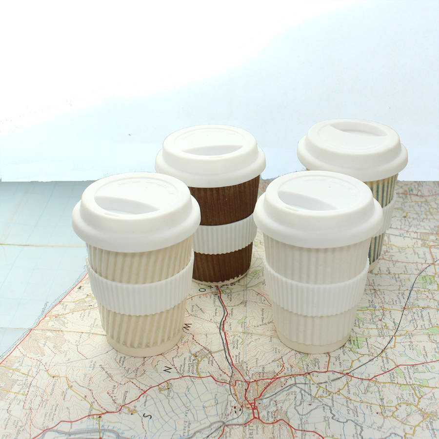 ceramic travel coffee cup with lid