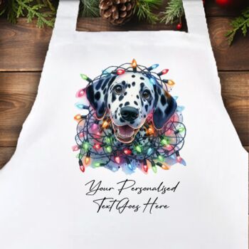 Personalised Dalmatian In Christmas Lights, 5 of 10