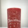Merry Christmas Two X Red Candles Pack 130mm X 68mm, thumbnail 2 of 2