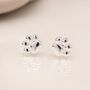 Sterling Silver Cat Paw Stud Earrings, thumbnail 2 of 7