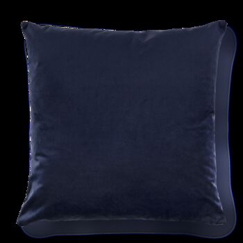 Luxury Super Soft Velvet Sofa Cushion Blue Harmony, 5 of 5