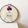 'Darling Pansy' Floral Female Figure Embroidery Kit, thumbnail 4 of 6