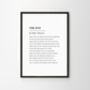 In Loving Memory Personalised Poem Print, thumbnail 3 of 11