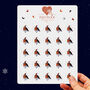 Robin And Christmas Hat Butterfly Christmas Stickers 25, thumbnail 1 of 12