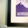 Pratchett Illustrated Portrait And Quote Print, thumbnail 4 of 8
