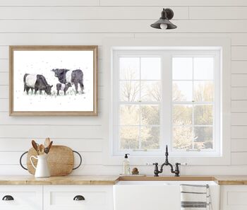 Belted Galloway Cow Print, 4 of 5