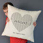 Personalised Love Mum Cushion, thumbnail 5 of 5