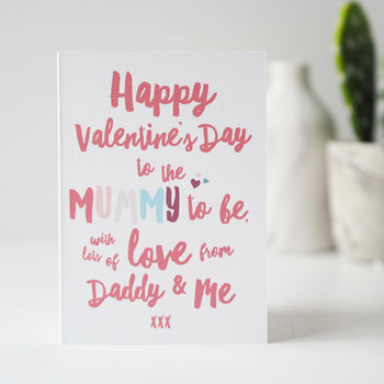 Mummy To Be Valentine's Day Card From The Bump, 4 of 4