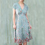 Summer Dress In Meadow Flower Embroidered Lace, thumbnail 1 of 3