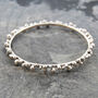 Bubble Sterling Silver Contemporary Bangle, thumbnail 2 of 3