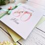 Handmade 80th Birthday Card. With Pink Numbers And Flower. Personalised, thumbnail 9 of 9