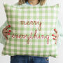 Cushion Embroidery Kit Christmas Merry Everything, thumbnail 1 of 7