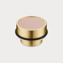 Brass Floor Mounted Door Stops With Leather Insert, thumbnail 9 of 9