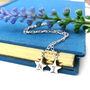 Sterling Silver Zodiac Sign Initial Star Birthday Necklace, thumbnail 5 of 8