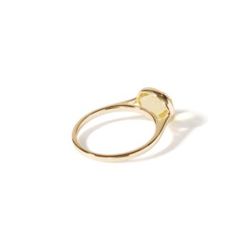 Yellow Gold Oval Briolette Cut Rings, 9 of 11