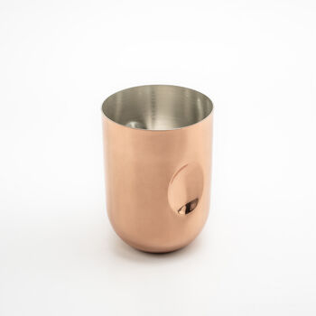 Handcrafted Solid Copper Tumbler – 300ml, 3 of 7