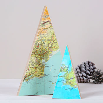 Personalised Map Tree Christmas Decoration, 5 of 5