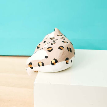 Leopard 'Shelf Animal' Beige And Gold, 5 of 7