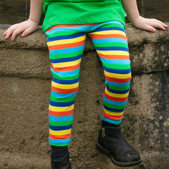 Children's Striped Leggings, 2 of 3