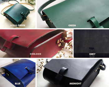 Leather Mini Satchel Choose Your Colours, 11 of 11