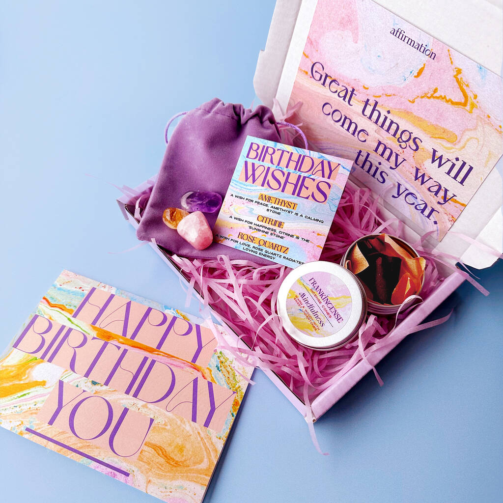 Happy Birthday! Mindful Moment Incense And Gemstone Set, 1 of 9