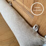 Personalised Draught Excluder With Filling And Hooks, thumbnail 1 of 6