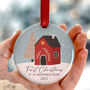 Personalised First Christmas In New Home Bauble Gift, thumbnail 1 of 11