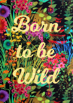 Born To Be Wild Tropical Liberty Fabric Wall Art, 2 of 2