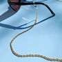 Gold Plated Mariner Link Sunglasses Chain, thumbnail 1 of 6