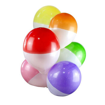 Set Of Eight Two Toned Bright Dipped Balloons, 2 of 2