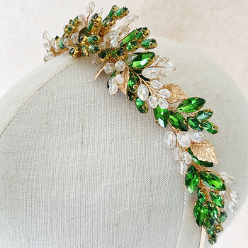 Vibrant Green Headpiece, 3 of 6