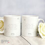 Personalised Boofle Wedding Couple Mug Set – Perfect Wedding Gift, thumbnail 3 of 4