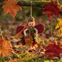 Handmade Felt Amber The Autumnal Fairy Decoration, thumbnail 6 of 6