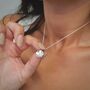 Sterling Silver Flower Necklace, thumbnail 4 of 5