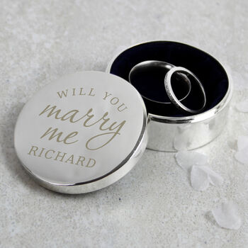 Personalised Will You Marry Me Ring Box, 2 of 2