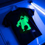 Kids Slime Monster Interactive Glow T Shirt, thumbnail 5 of 6