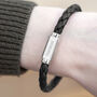 Personalised Luxury Men's Leather Bracelet, thumbnail 5 of 12