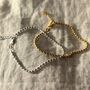 Katy Sterling Silver Oval Bead Bracelet, thumbnail 3 of 3