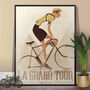 Vintage Style Cyclist Bike Poster, thumbnail 2 of 9