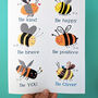 Personalised Bee You Print, thumbnail 7 of 9