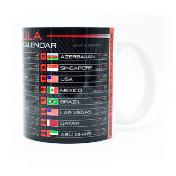 Formula 2026 Racing Calendar Mug Red Edition, 2 of 3
