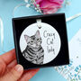 Crazy Cat Lady Ceramic Hanging Decoration, thumbnail 1 of 7