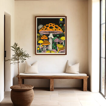 Psychedelic Mushroom Framed Artwork Pipe Dream, 3 of 9