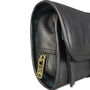 'Henson' Men's Roll Hanging Leather Wash Bag In Black, thumbnail 8 of 9